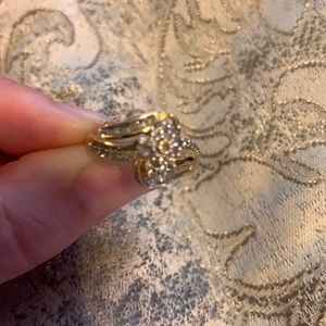 Solid 10k gold and real diamond ring